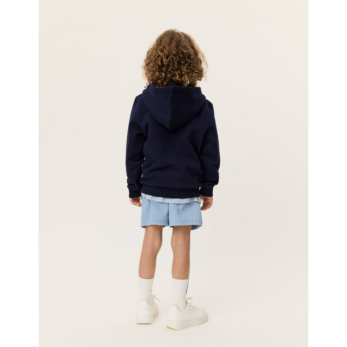 Les Deux Kids Dark Navy Encore Bouclé Hoodies