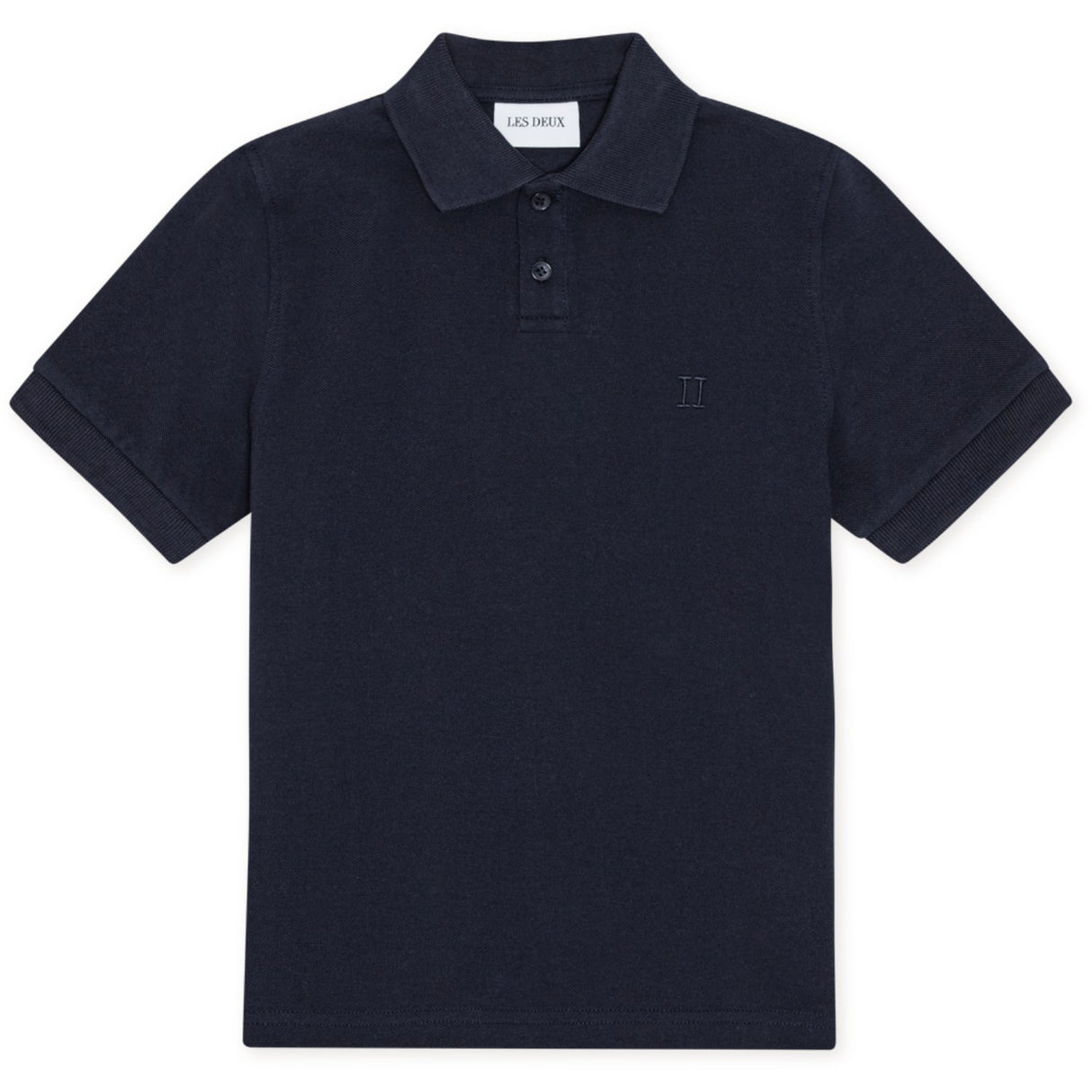 Les Deux Kids Dark Navy Pique Pikétröja