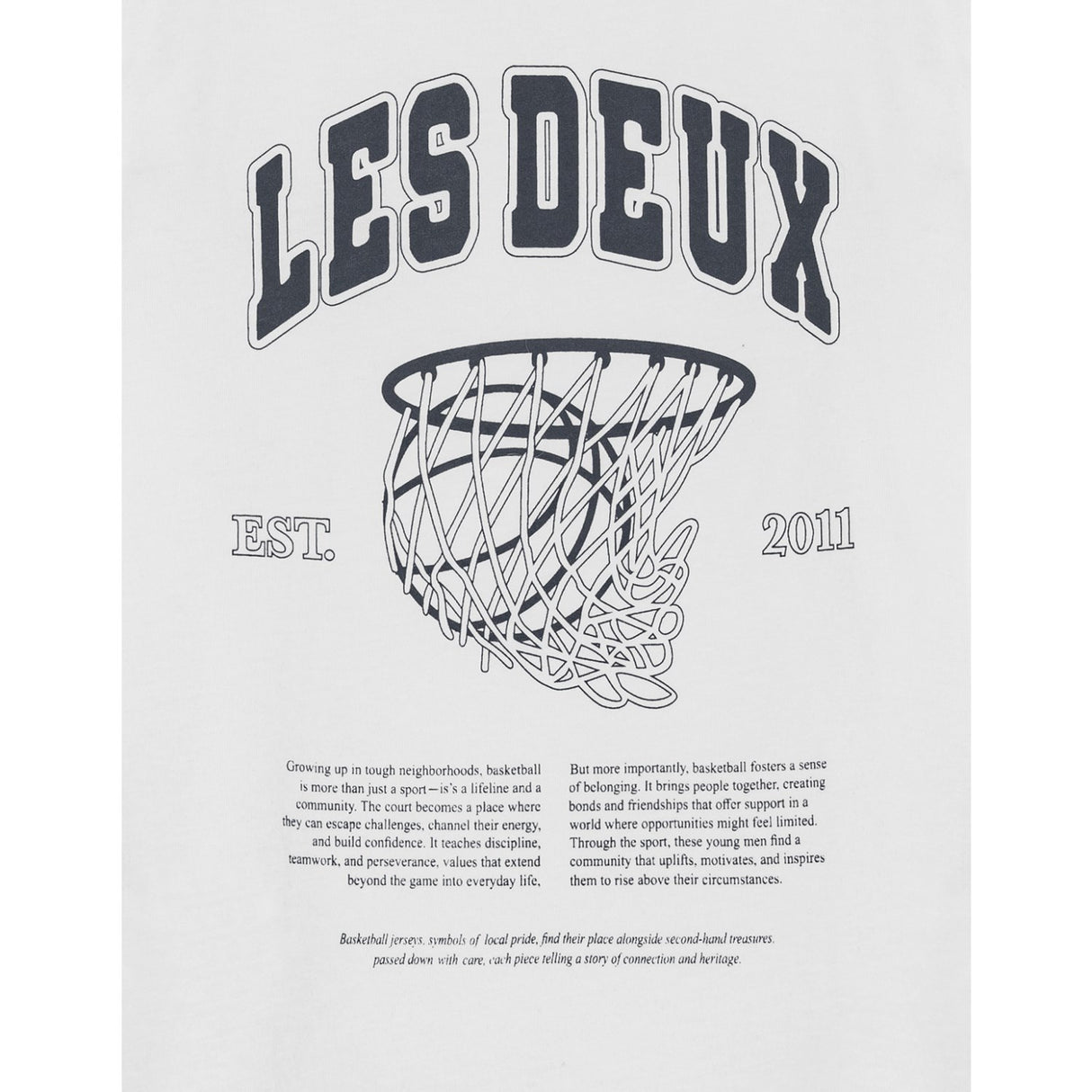 Les Deux Kids White Hoop T-Shirt