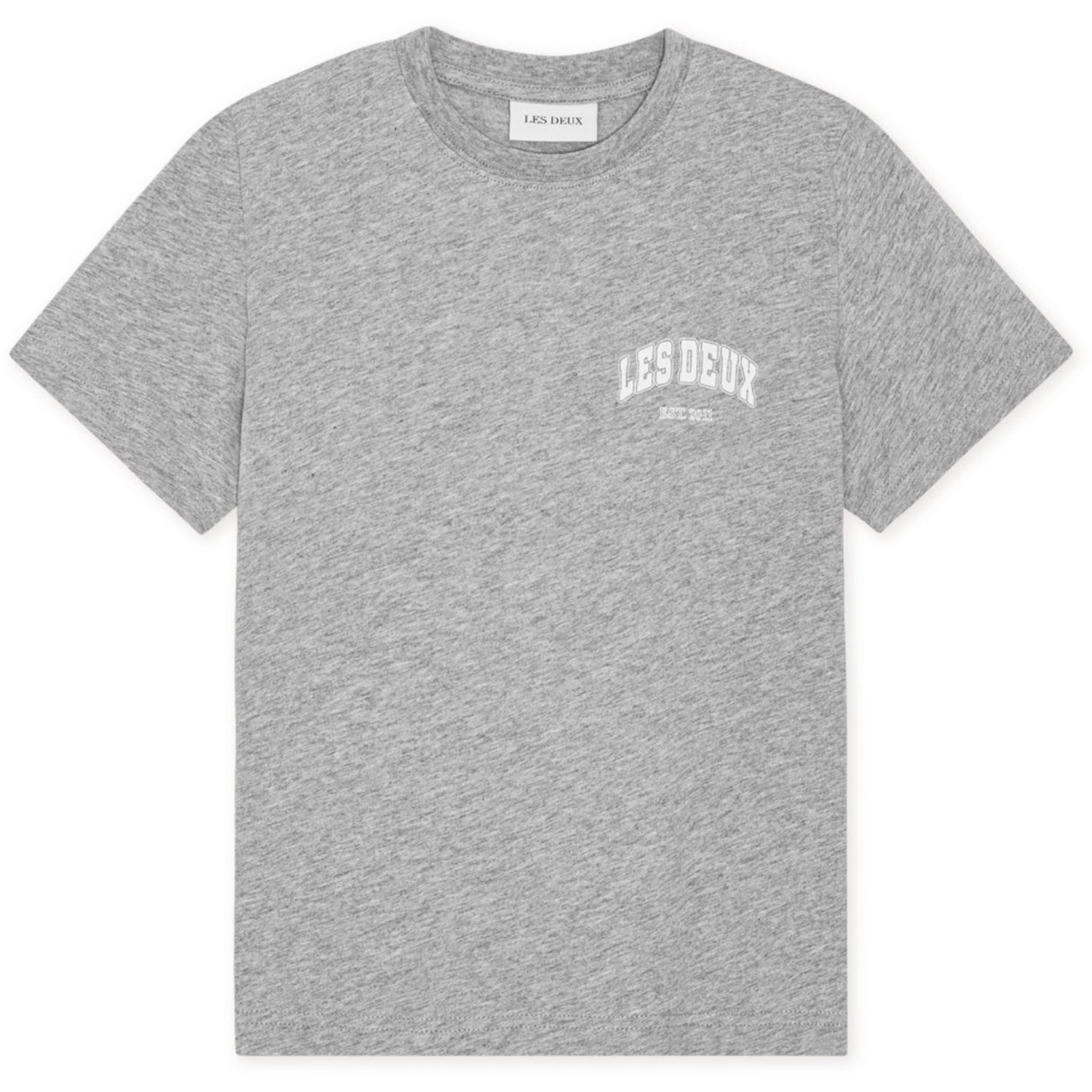 Les Deux Kids Grey Melange Hoop T-Shirt