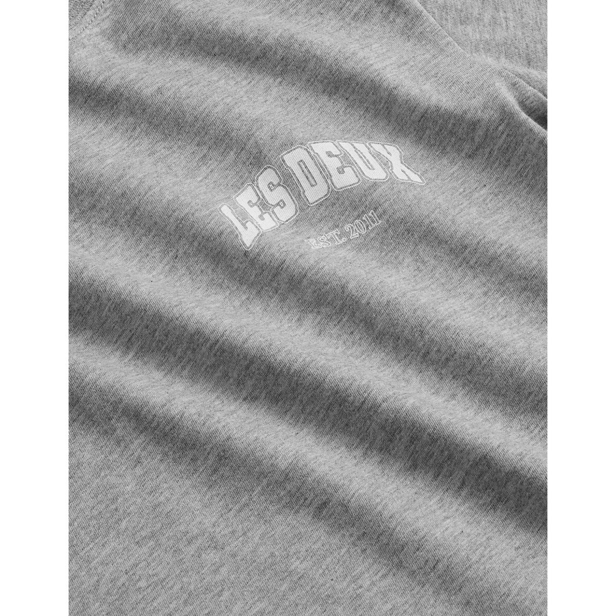 Les Deux Kids Grey Melange Hoop T-Shirt