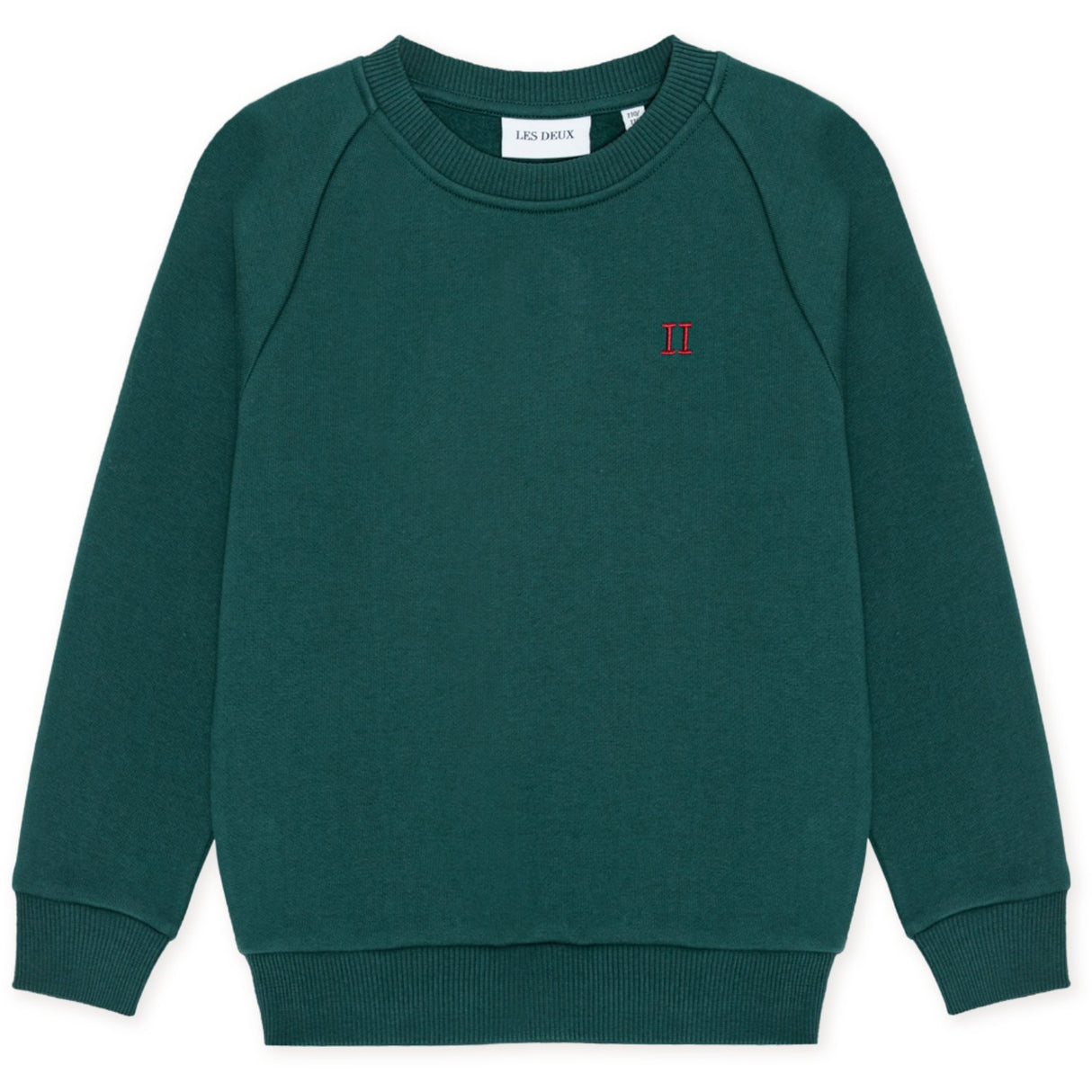 Les Deux Kids Sea Moss Green Norregaard Contrast Sweatshirt