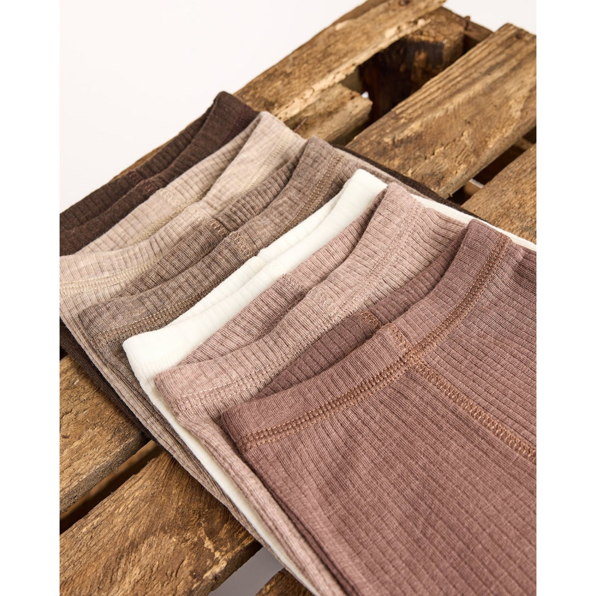 Smallstuff Light Nature Melange Leggings Drop Needle