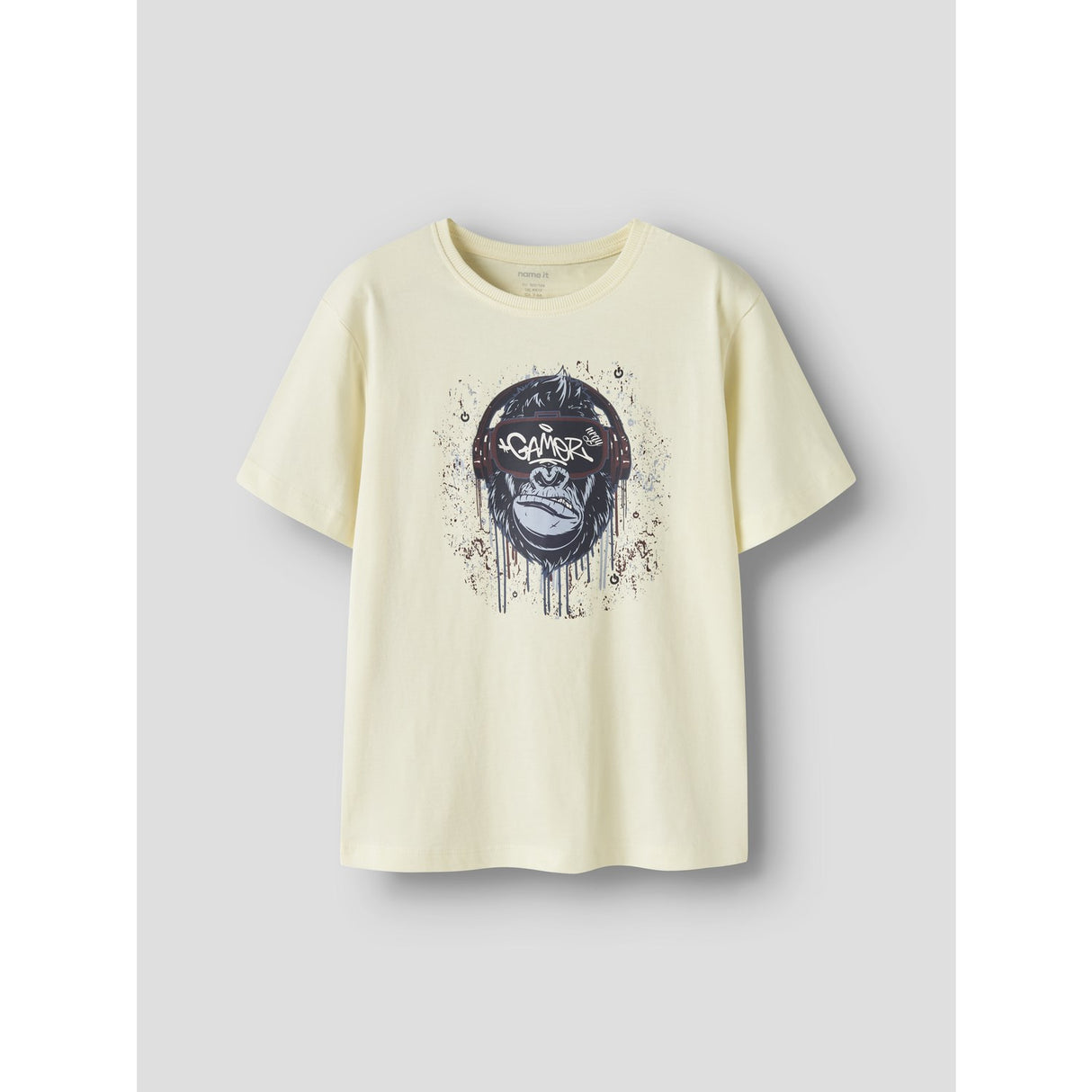 Name It Pear Sorbet Monkey Gamer Nkmvictor Ss Nreg Topp