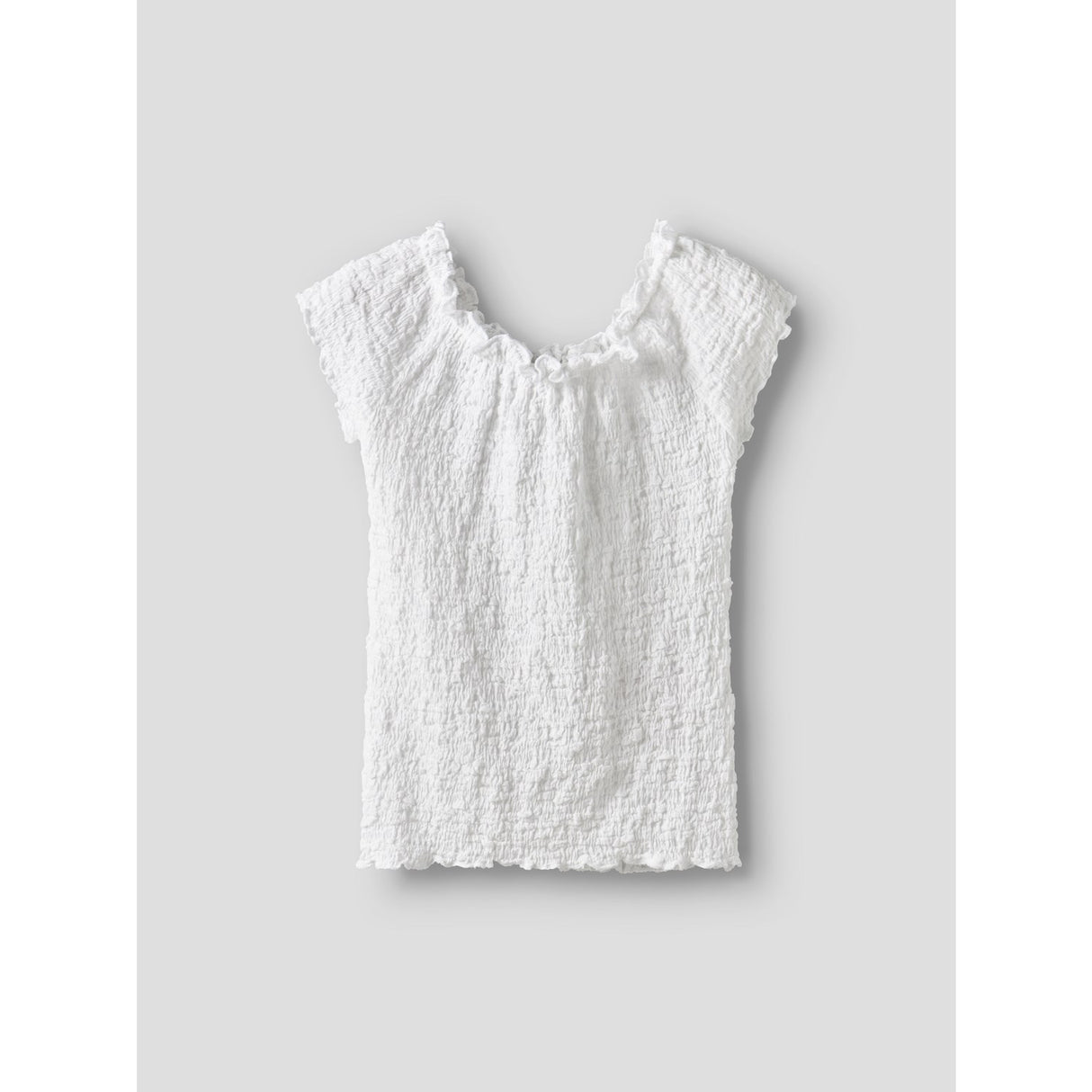 Name It Bright White Nkfhalisse Ss Topp Noos