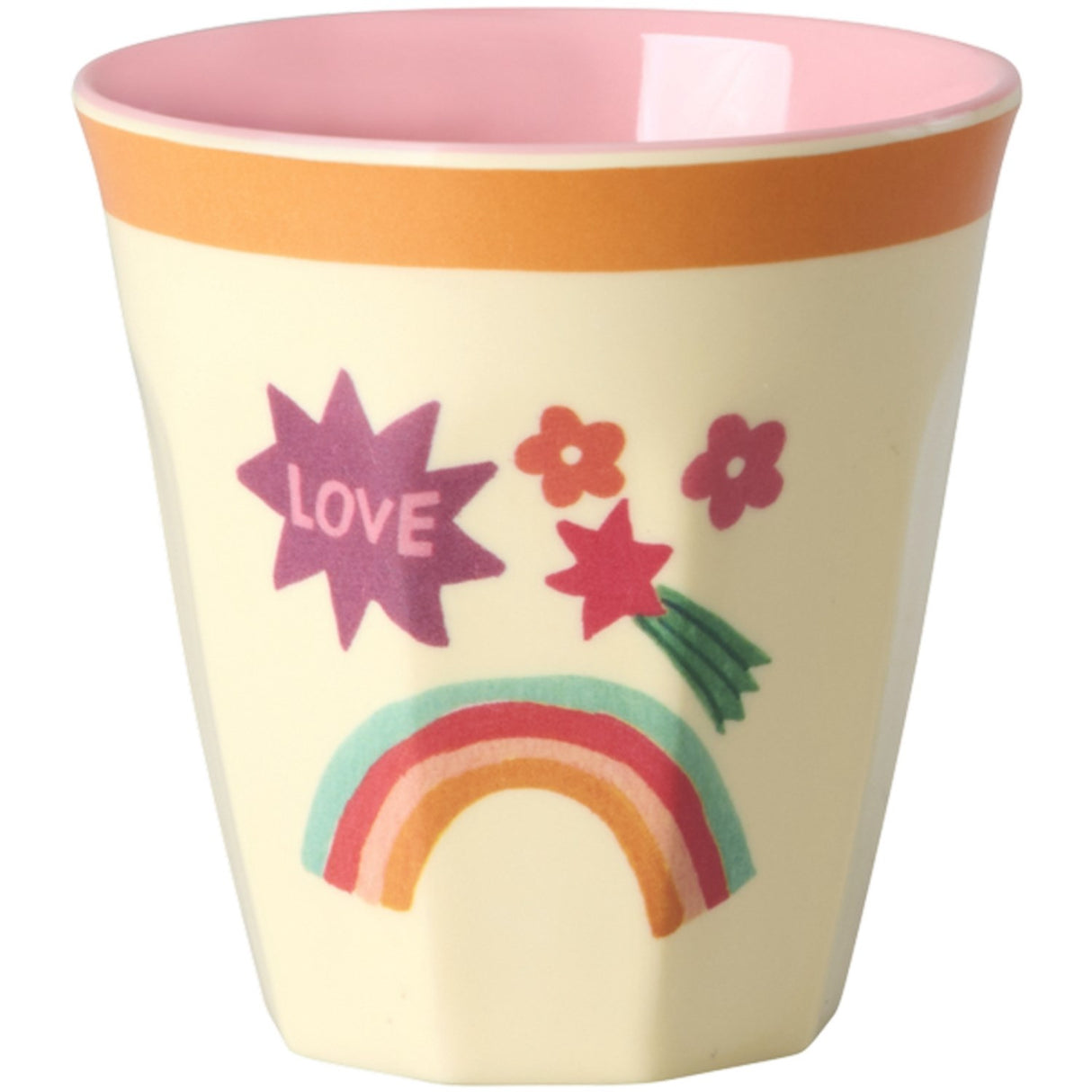 Rice Melamin Kids Kopp Med Hero Print - Pink - Small - 6 Pack - 160 Ml