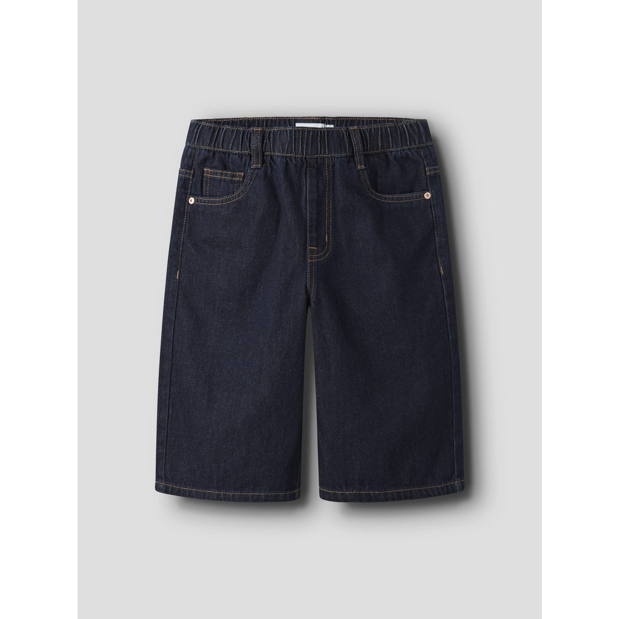 Name It Dark Blue Denim Unwashed Nkmben X Skater Dnm Bermuda 8649-By Noos