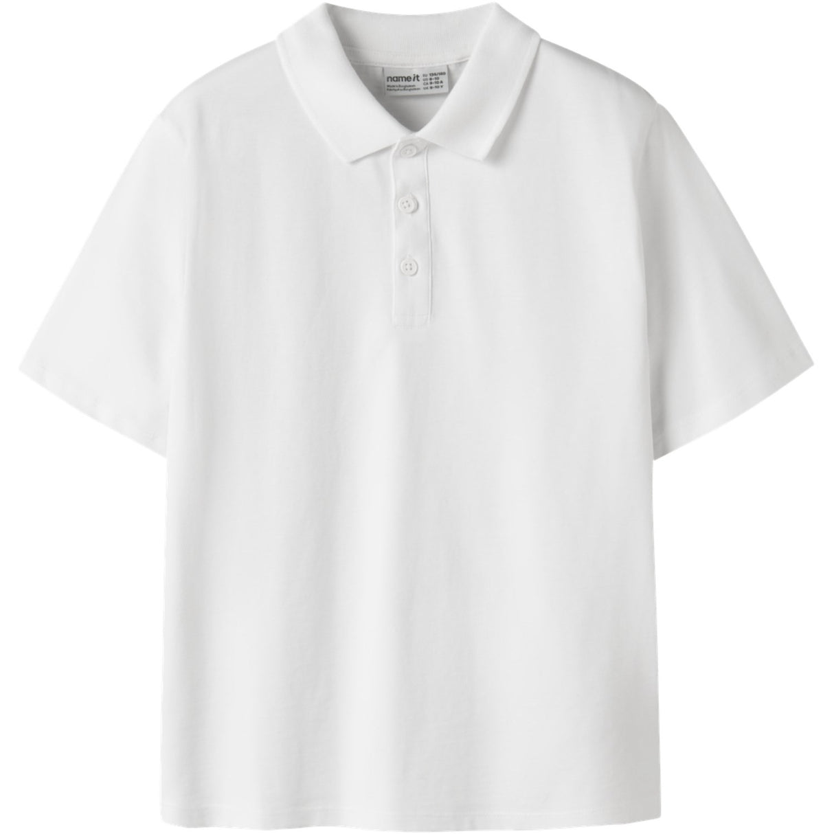 Name It Bright White Nkmkally Ss Nreg Pikétröja Noos