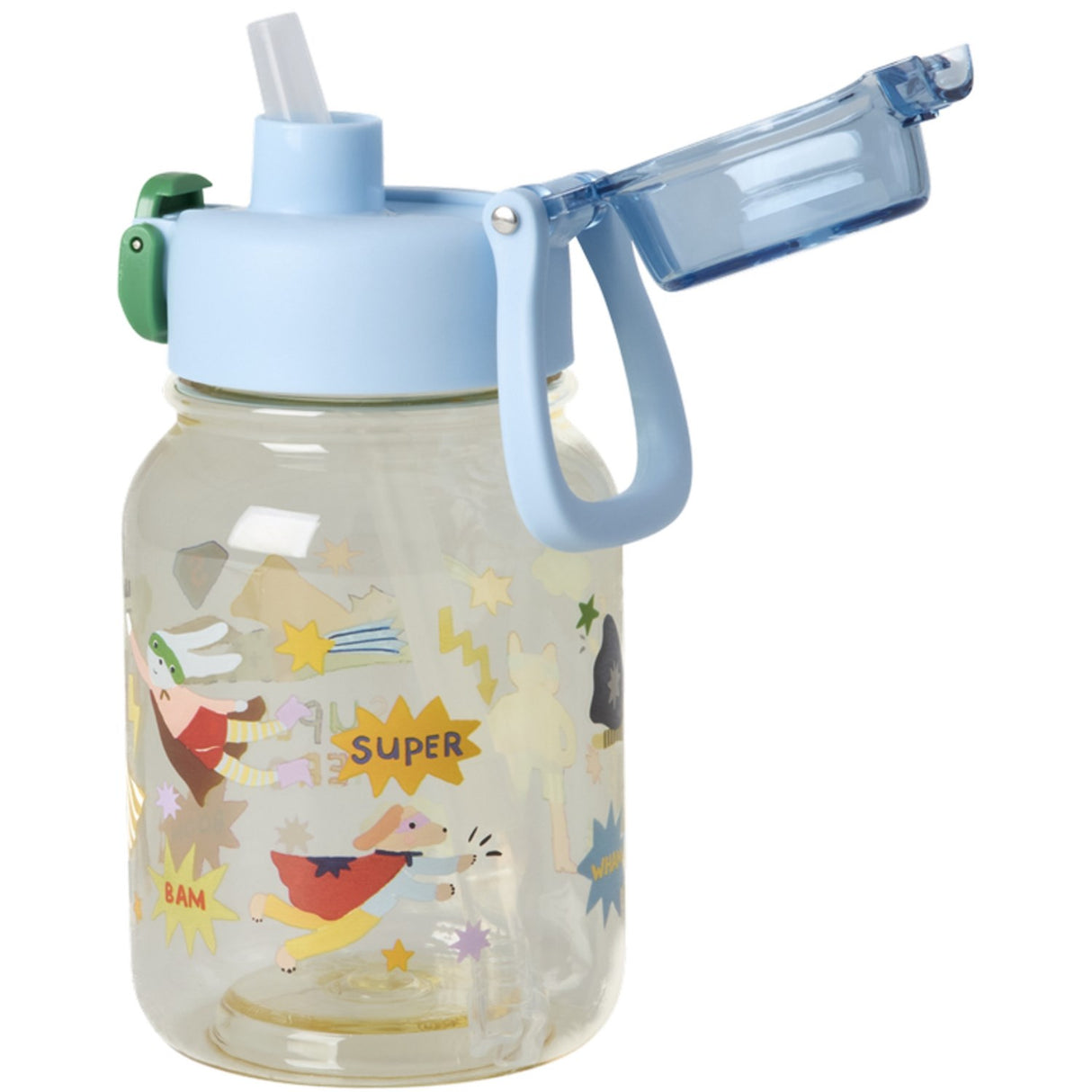 Rice Plastic Kids Drinking Flaska Med Hero Print - 700 Ml