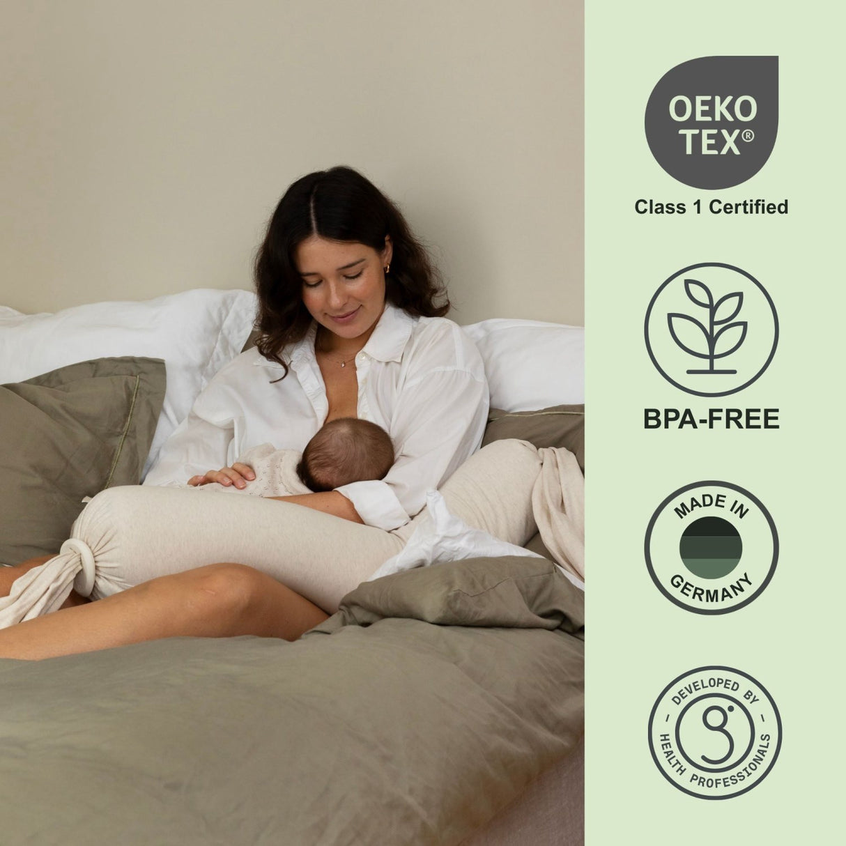 bbhugme Soft White Nursing Kudde