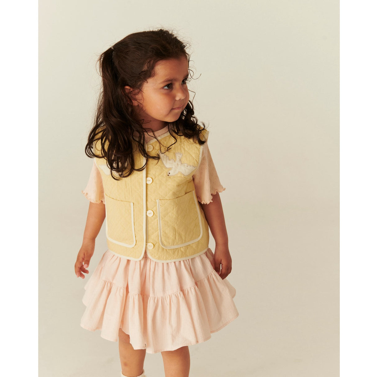 COPENHAGEN COLORS Dusty Rose Kjol W. Tyll Lining