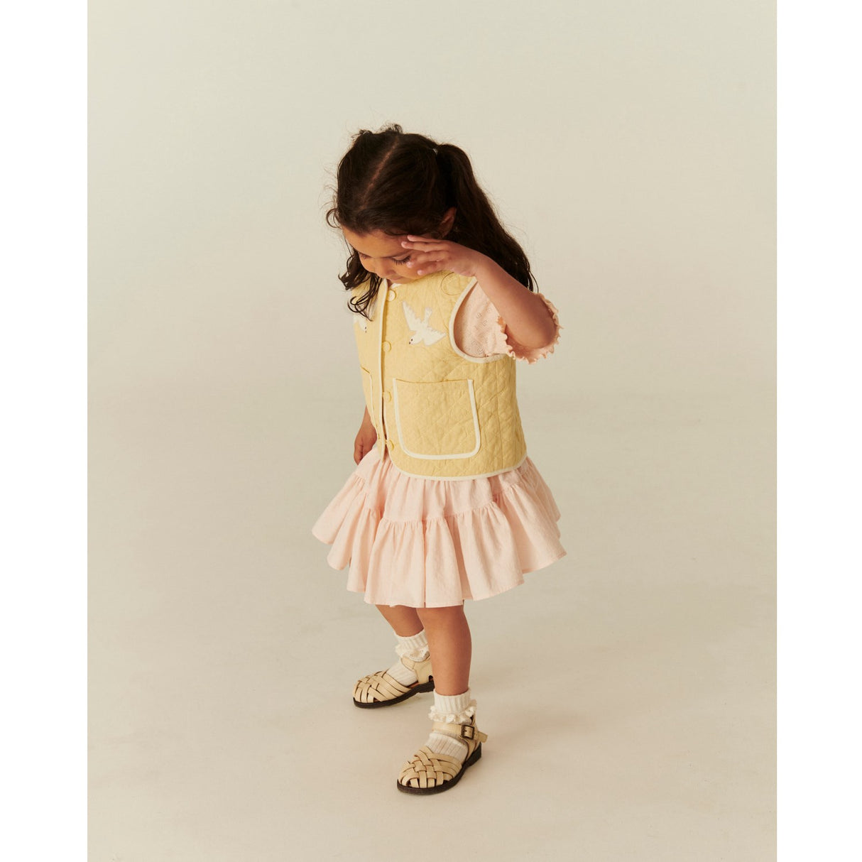 COPENHAGEN COLORS Dusty Rose Kjol W. Tyll Lining