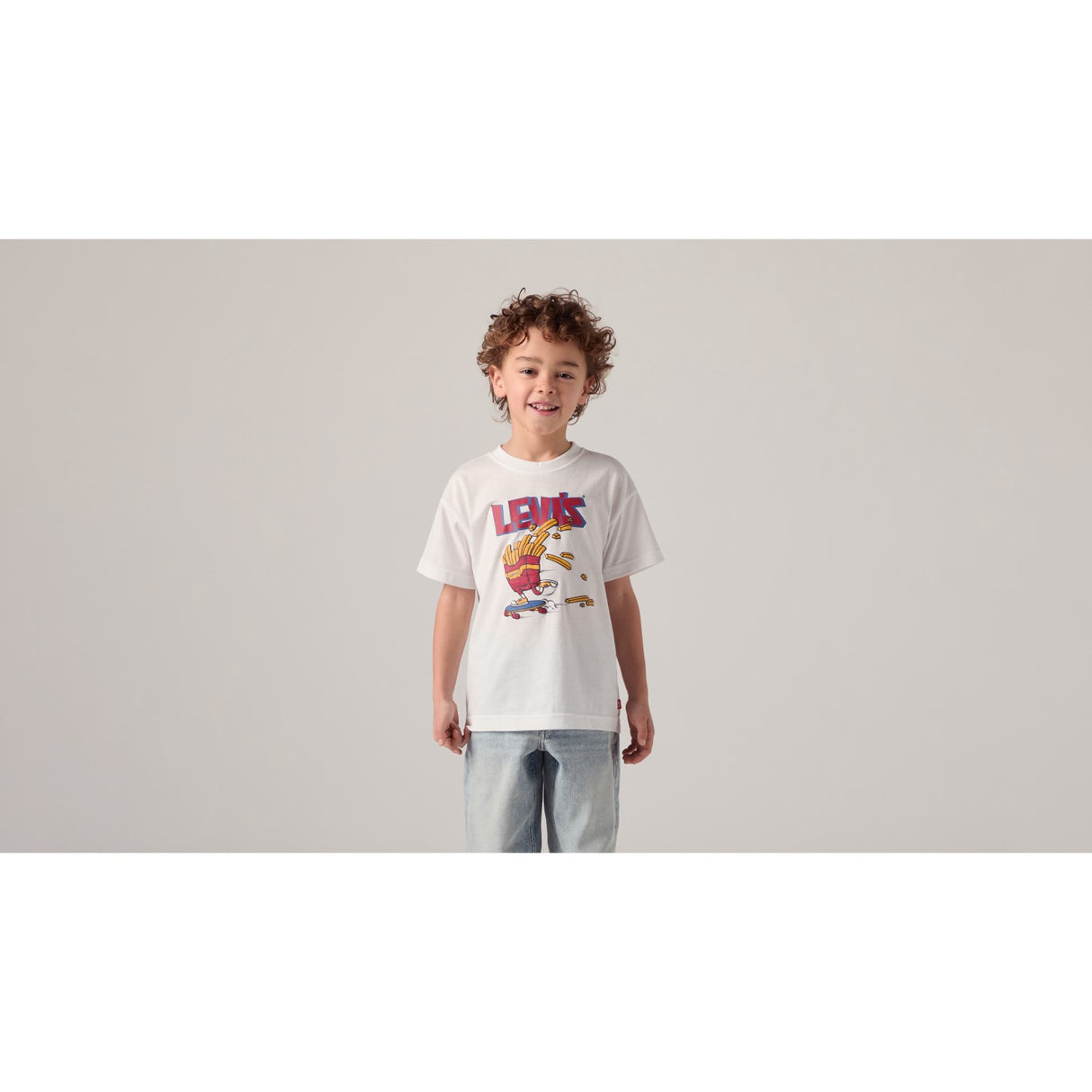 Levi's Bright White Lvb Fries On The Loose T-Shirt