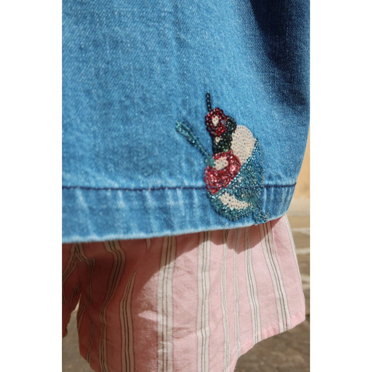 Konges Sløjd Gelato Magot Paljet Denim Jacka Gots