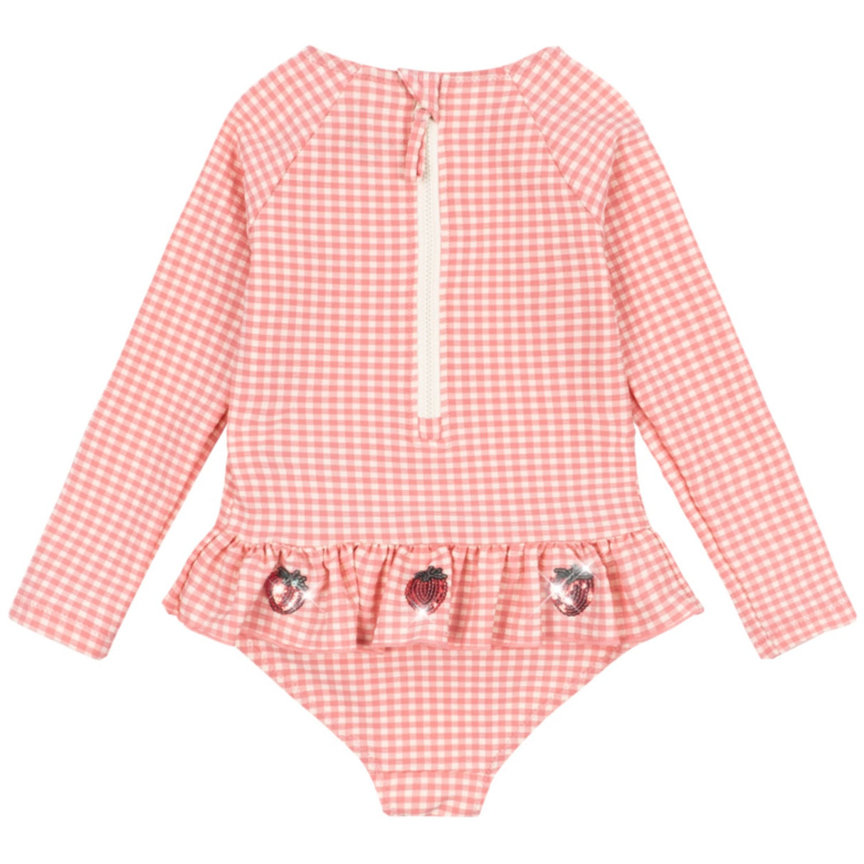 Konges Sløjd Geranium Pink Etta Ls Baddräkt