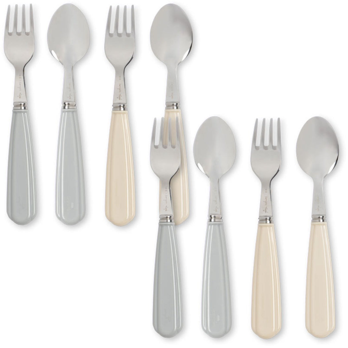 Konges Sløjd Creme/Onyx 8 Pack Bestick