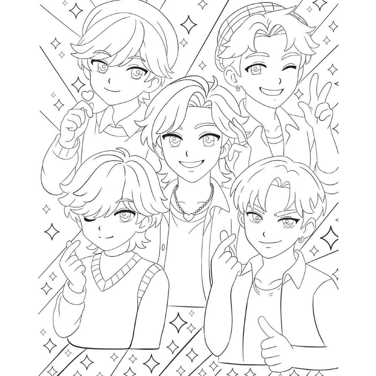 Forlaget Tukan K-Pop Fandom - Målarbok