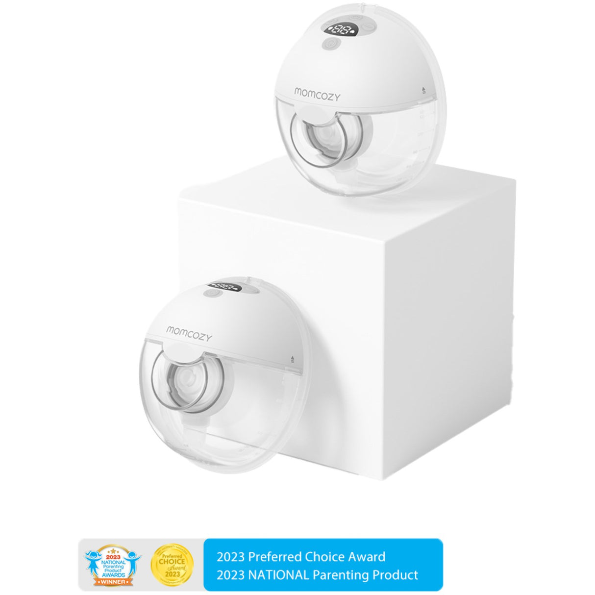 Momcozy Grey M5 Wearable Breast Pump Dubbel Pack