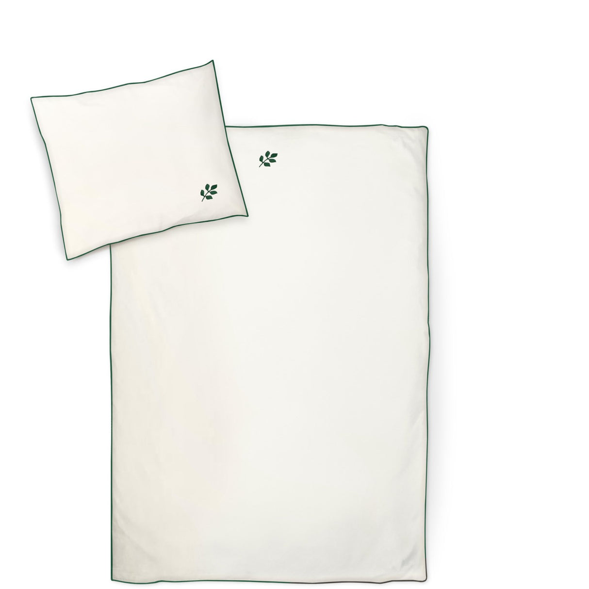 Moonboon Nature With Leaf Junior Säng Linne Embroidery