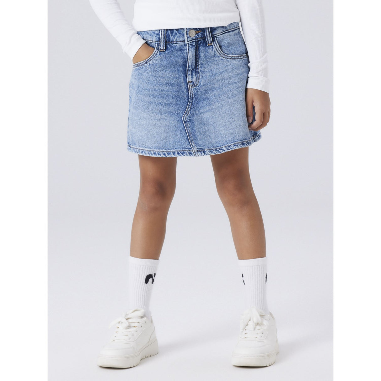 Name It Medium Blue Denim Nkfemma Dnm Skort 1040-Mj Noos