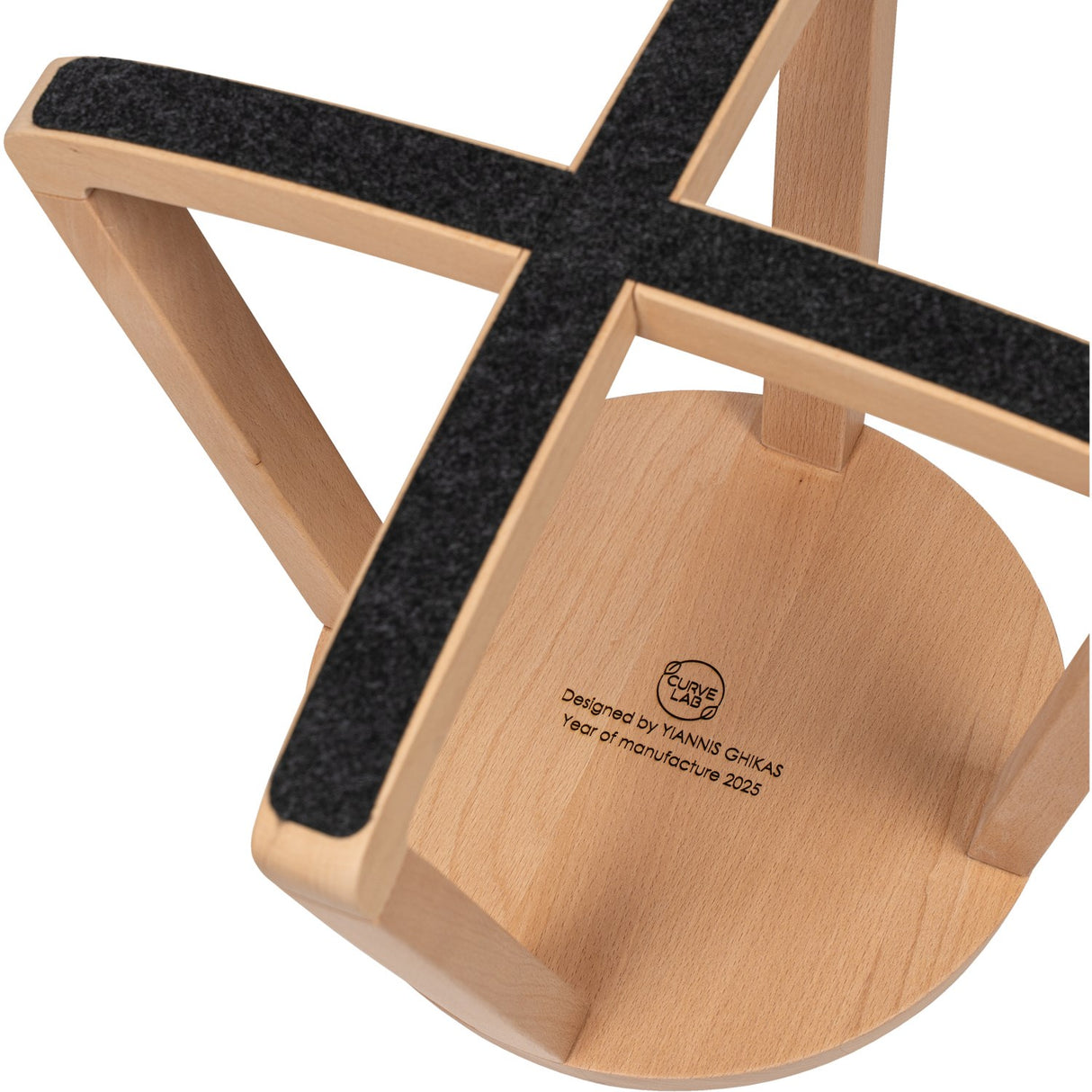 Curve Lab Beech Monarchy Stool