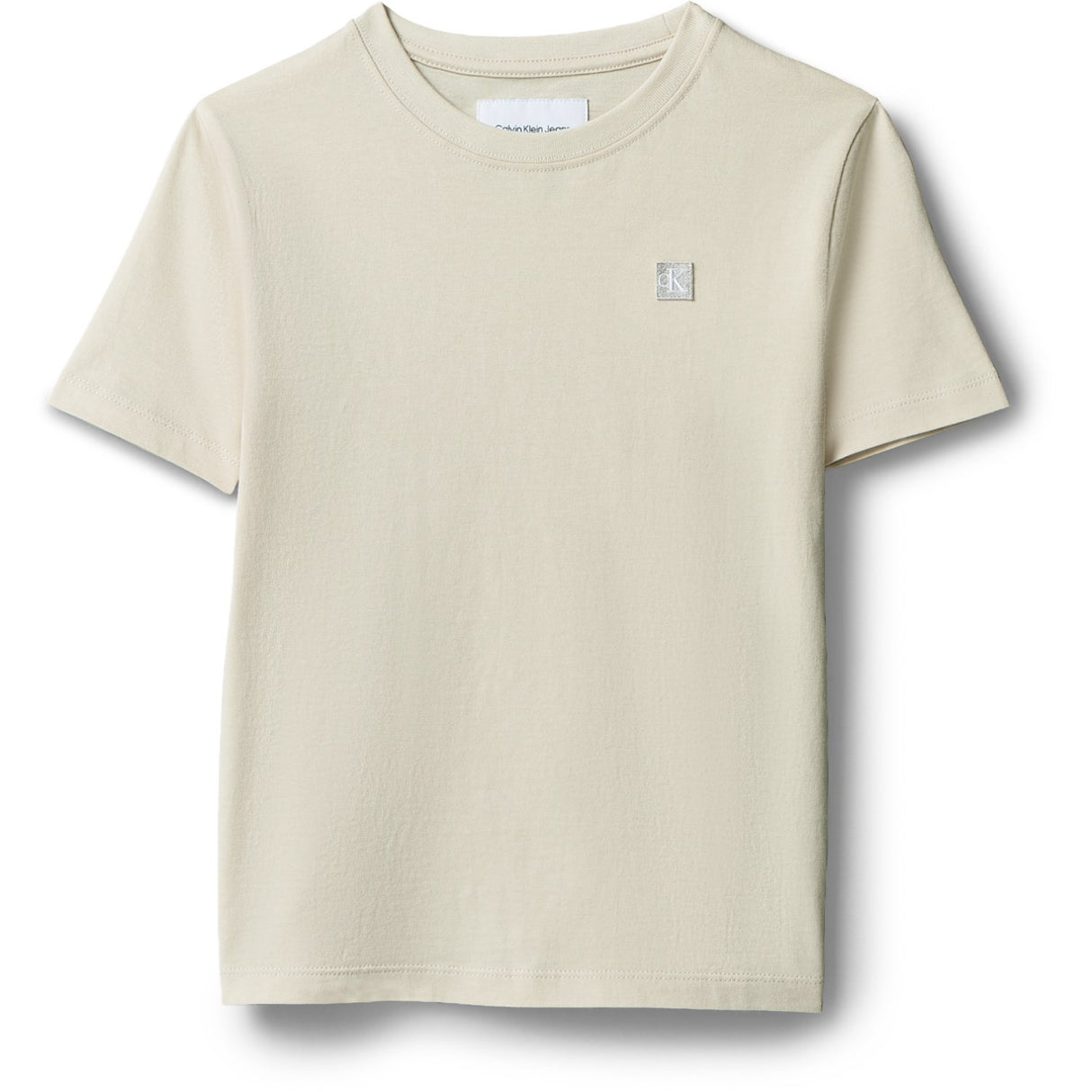 Calvin Klein Oatmeal Mono Mini Badge Reg T-Shirt