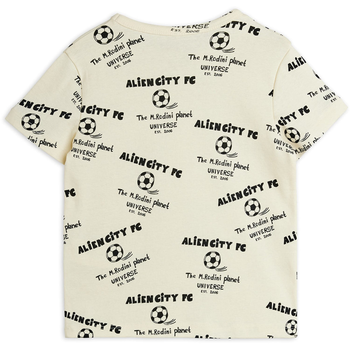 Mini Rodini White Alien City Fc AOP Ss Tee