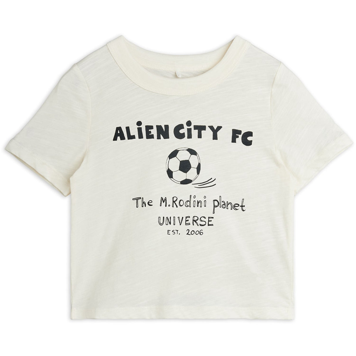 Mini Rodini Off-white Alien City Fc Sp Ss Tee