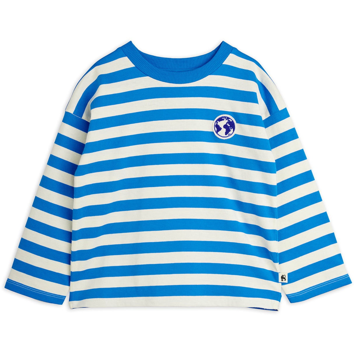 Mini Rodini Blue Earth Yd Stripe Ls Tee