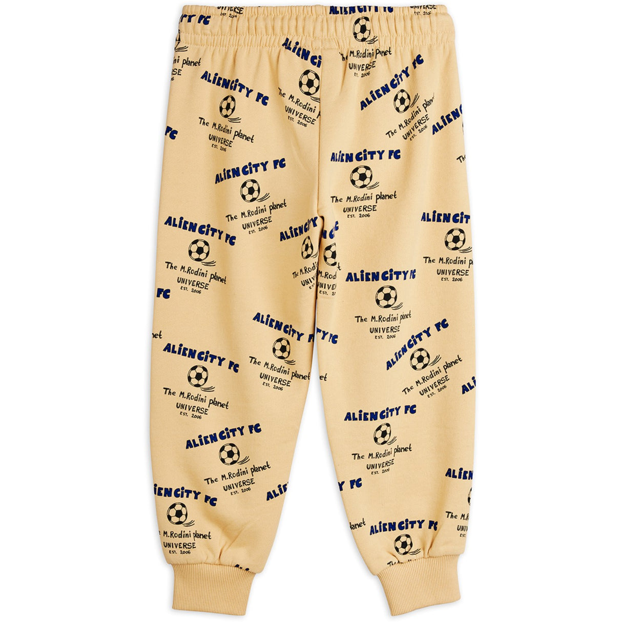 Mini Rodini Beige Alien City Fc AOP Sweatpants