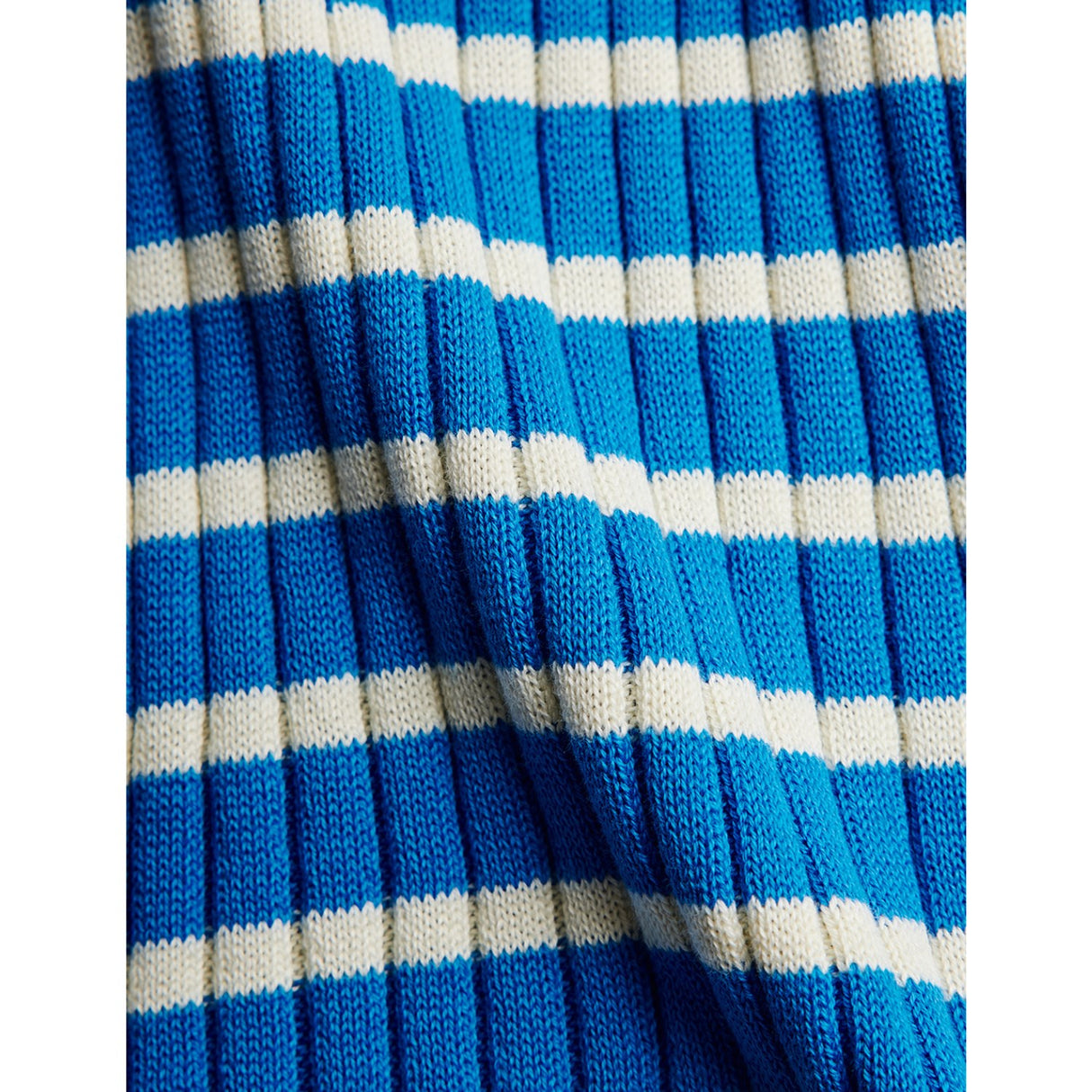 Mini Rodini Blue Ritzratz Patch Rib Stickad Stripe Ss Klänning