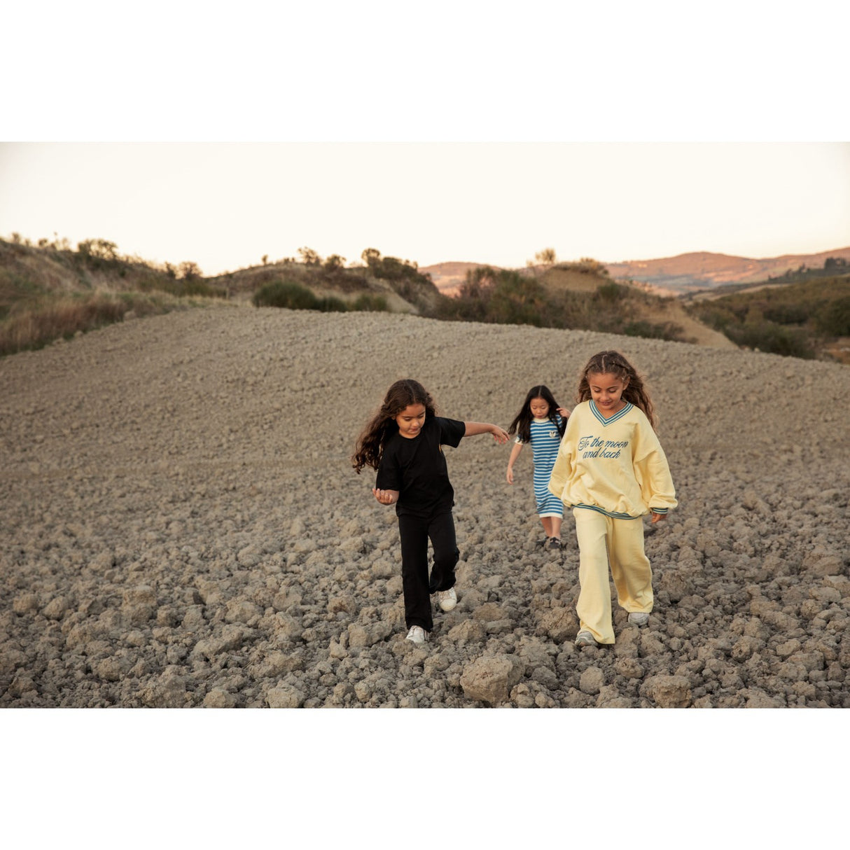 Mini Rodini Yellow To The Moon Emb Sweatshirt