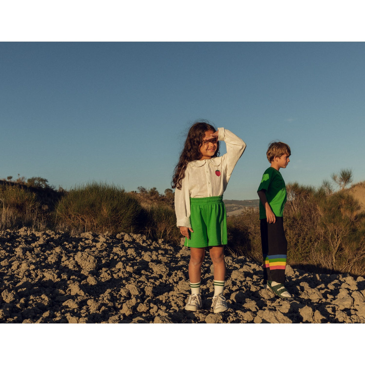 Mini Rodini Green To The Moon Sp Ss Tee