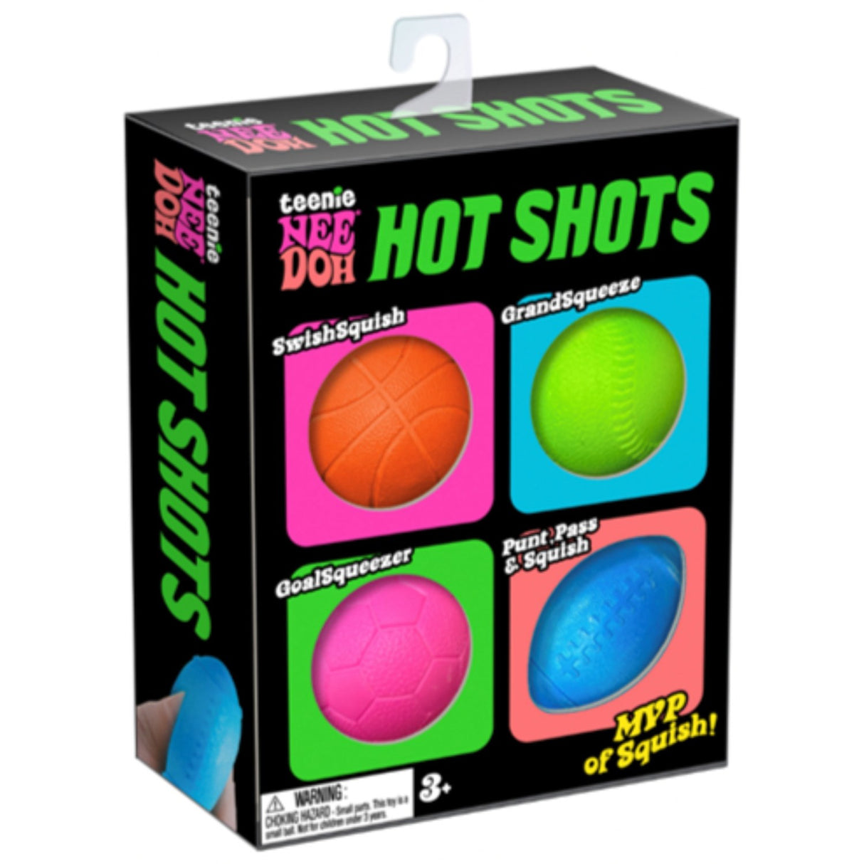 NeeDoh Teenie Hot Shots 4 -Pack CDU