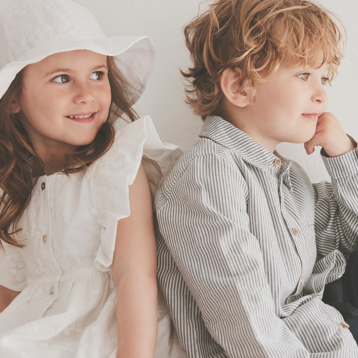 Huttelihut Antique White Summer Mössa Embroidery