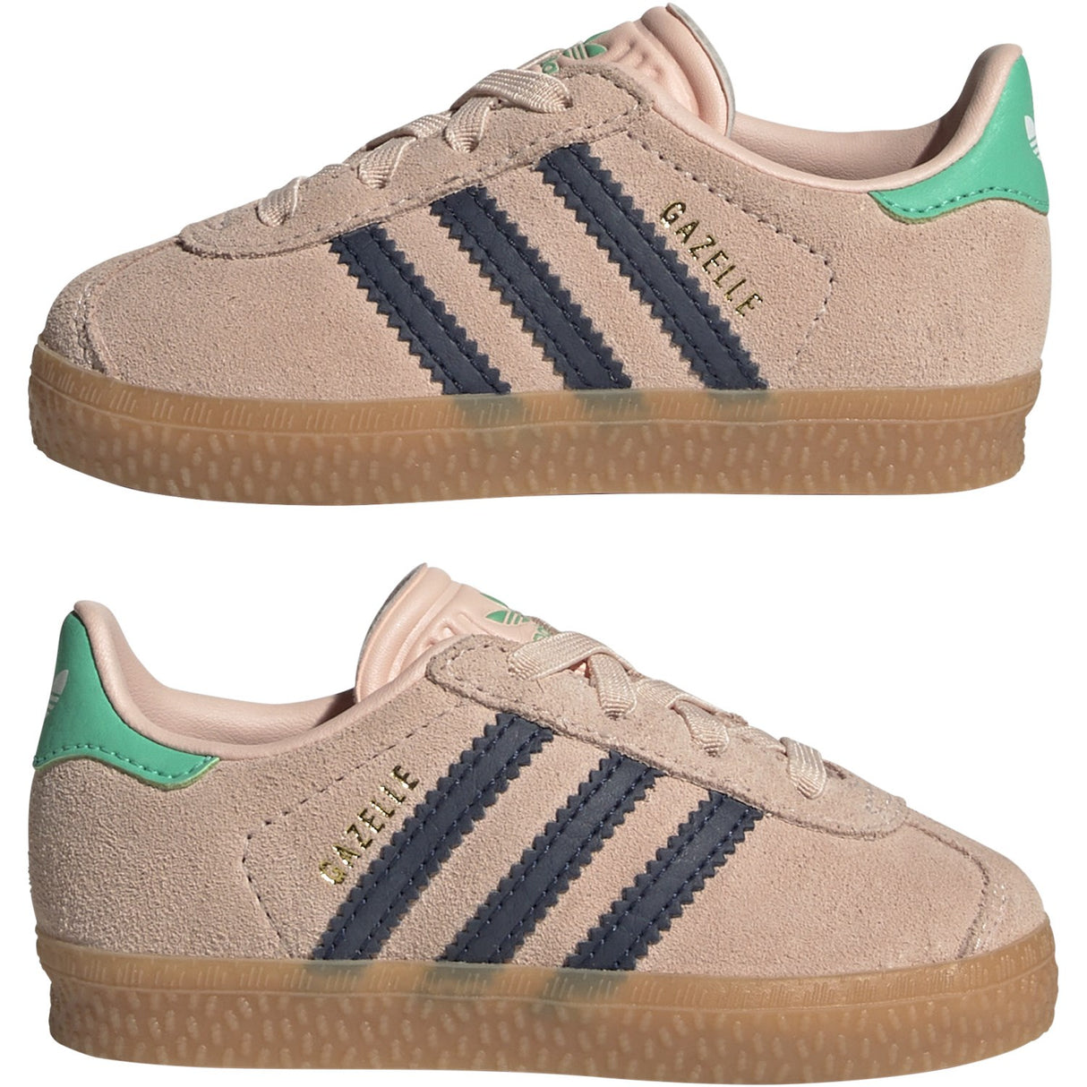 adidas Originals Blush Pink/Night Indigo/Hi-Res Green Gazelle Cf El I Sneakers