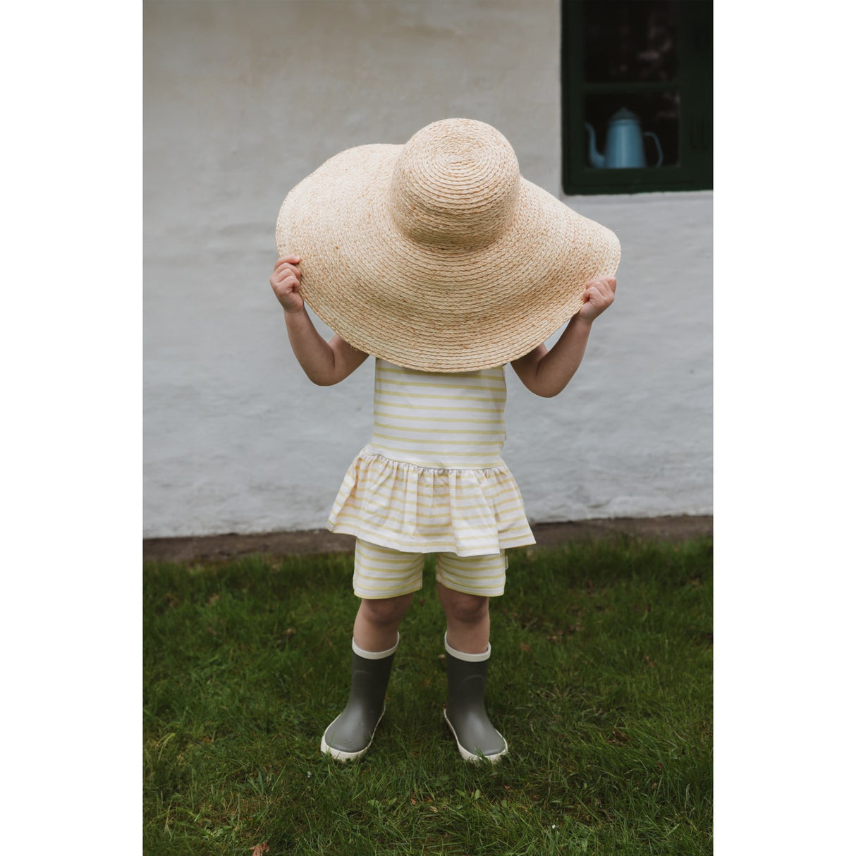 Petit Piao Dusky Citron Striped Ppsun S_L Klänning
