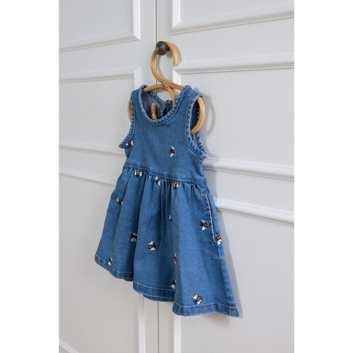 Petit Piao Light Blue Denim Emb Ppjubii S_L Denim Klänning