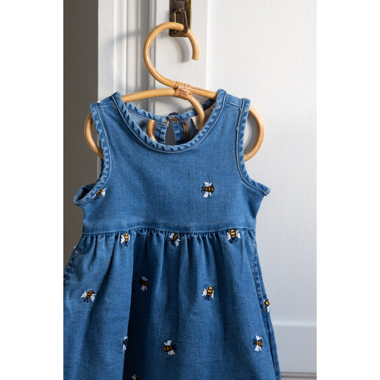 Petit Piao Light Blue Denim Emb Ppjubii S_L Denim Klänning