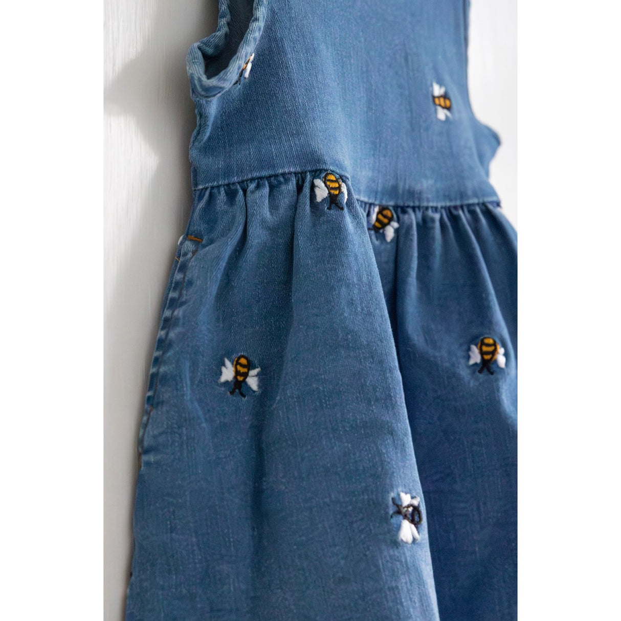 Petit Piao Light Blue Denim Emb Ppjubii S_L Denim Klänning