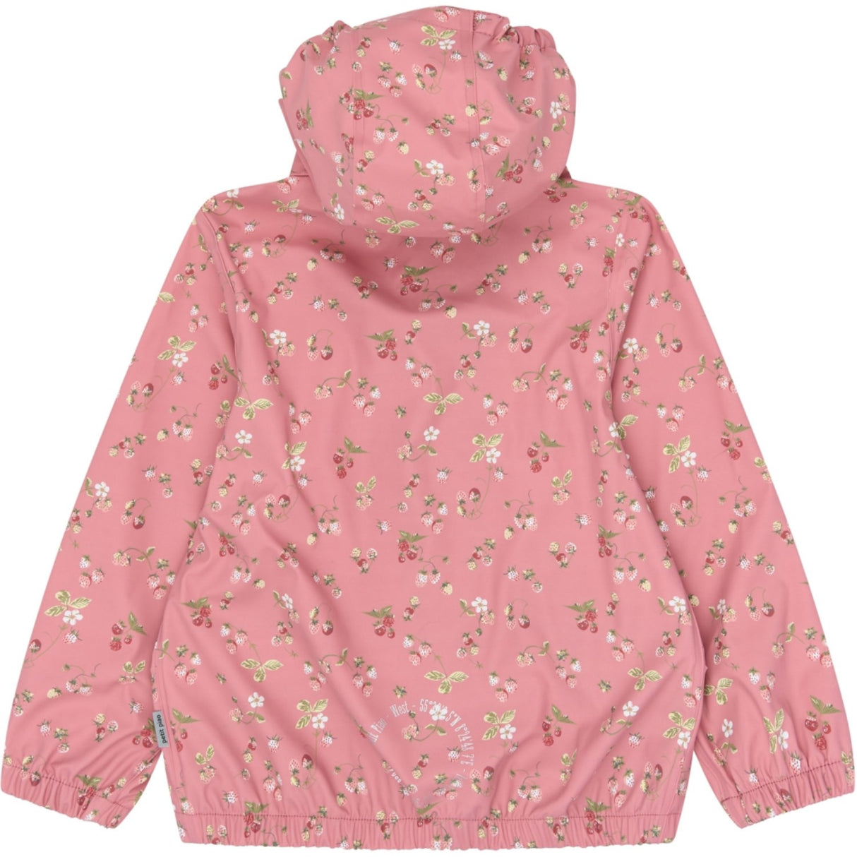 Petit Piao Dusty Rose Strawberry AOP PPDai Regnkläder Sett