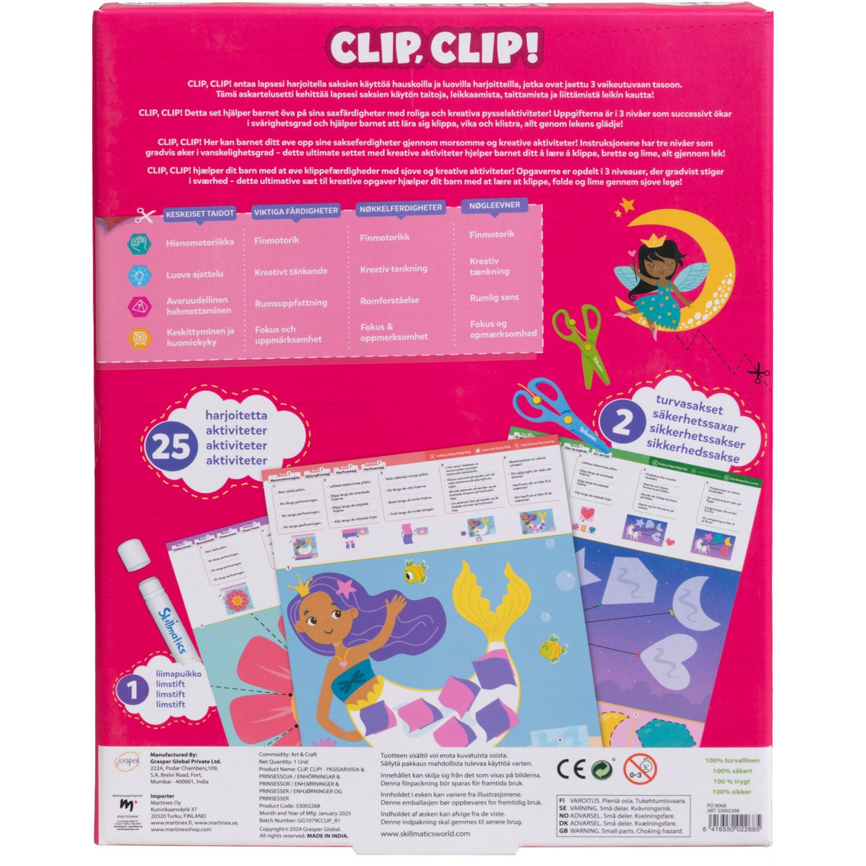 Skillmatics Clip Clip Unicorns