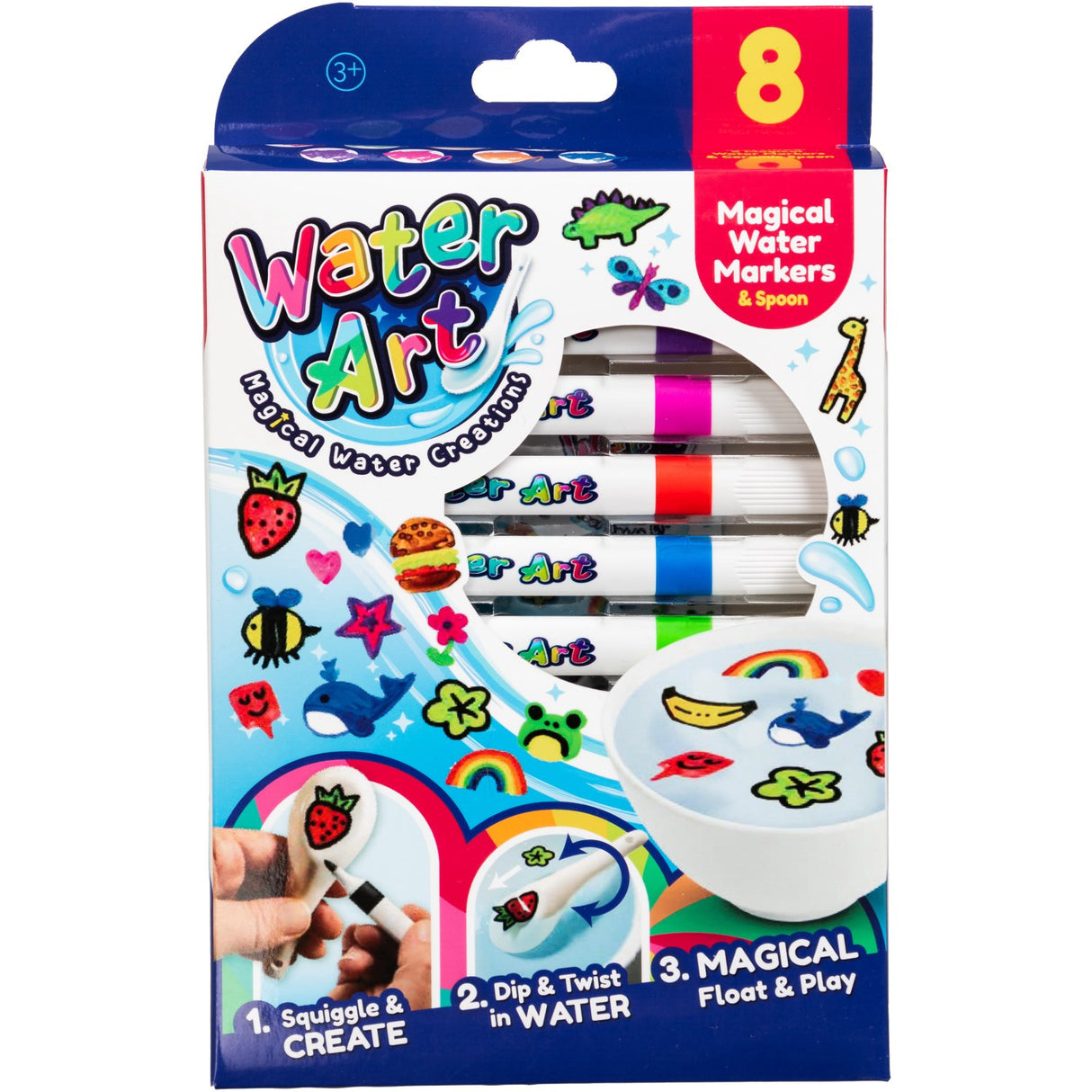 Water Art Sett Med 8 Markörer