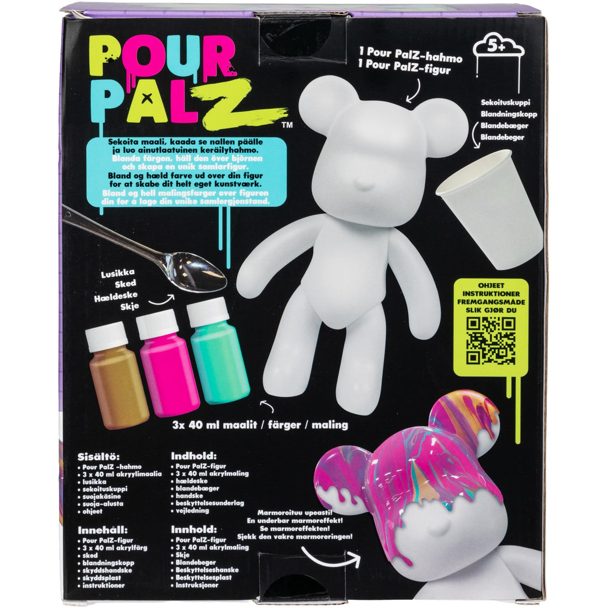 Pour Palz Diy Paint Bear Golden Dream