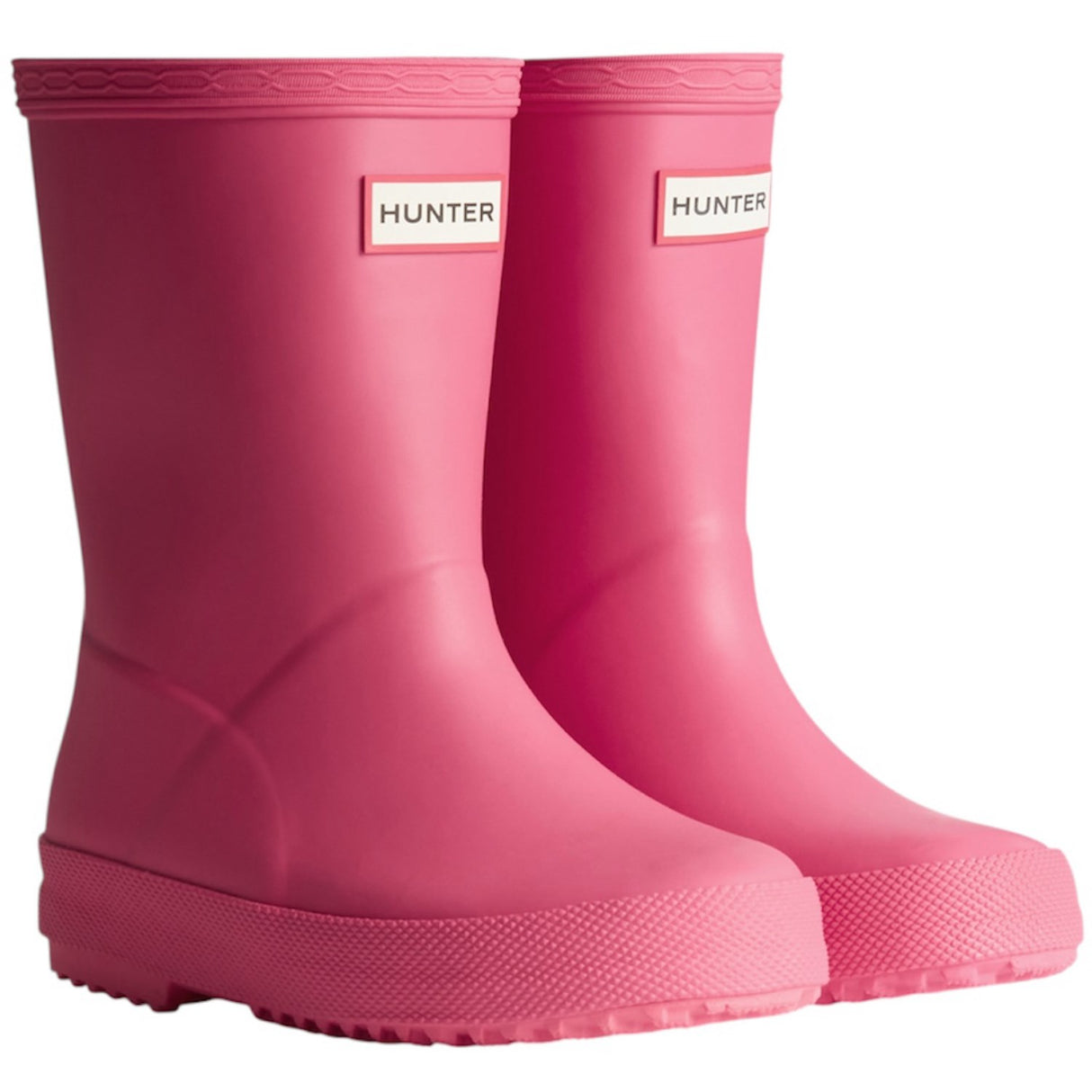 Hunter Bright Pink Kids First Gummistövlar