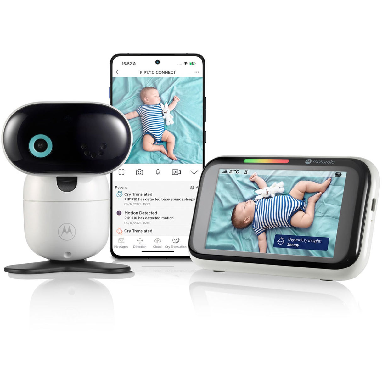 Motorola Hvid, Sort PIP1710 Babyalarm