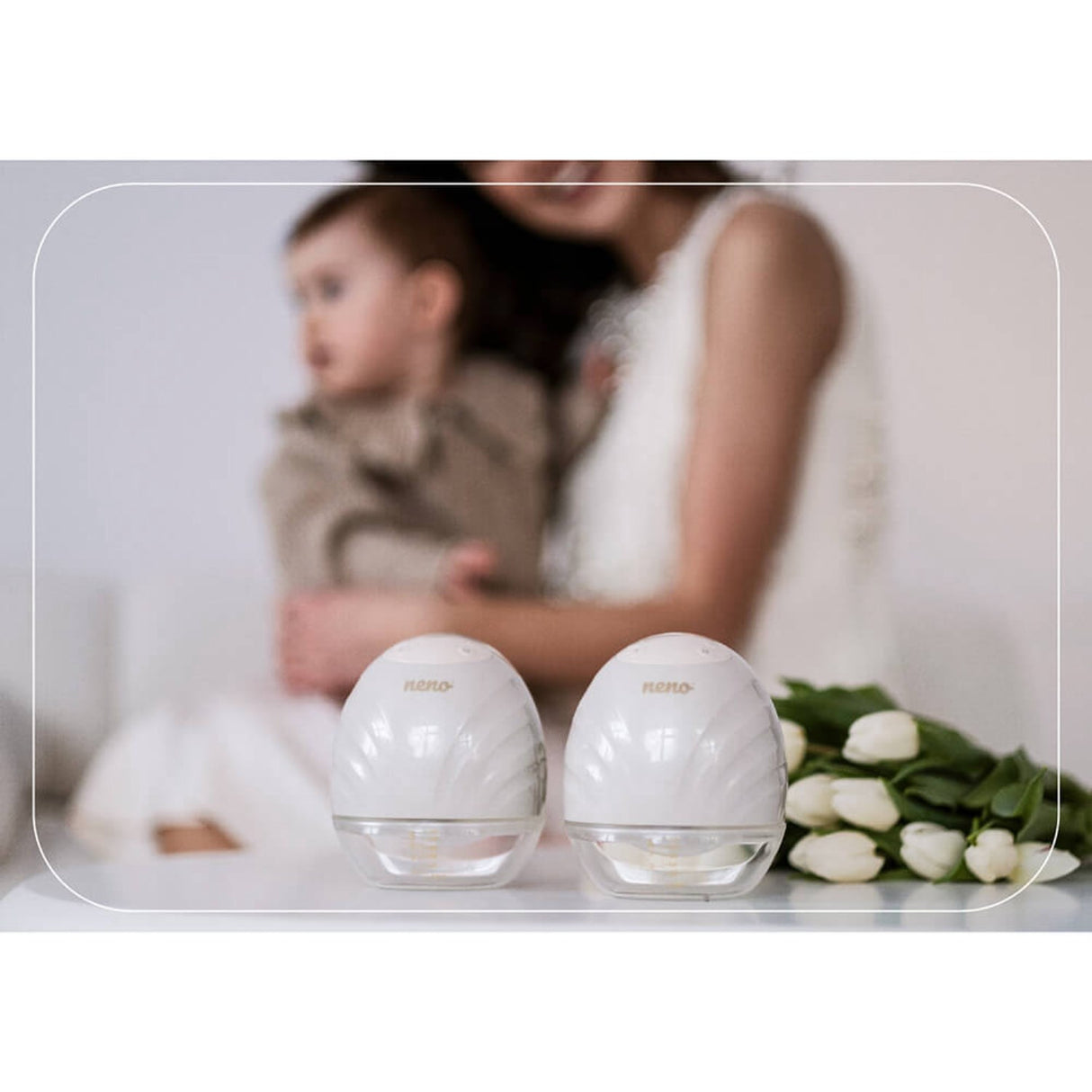Neno Hvid Bröstpump Perla Håndfri Dubbel