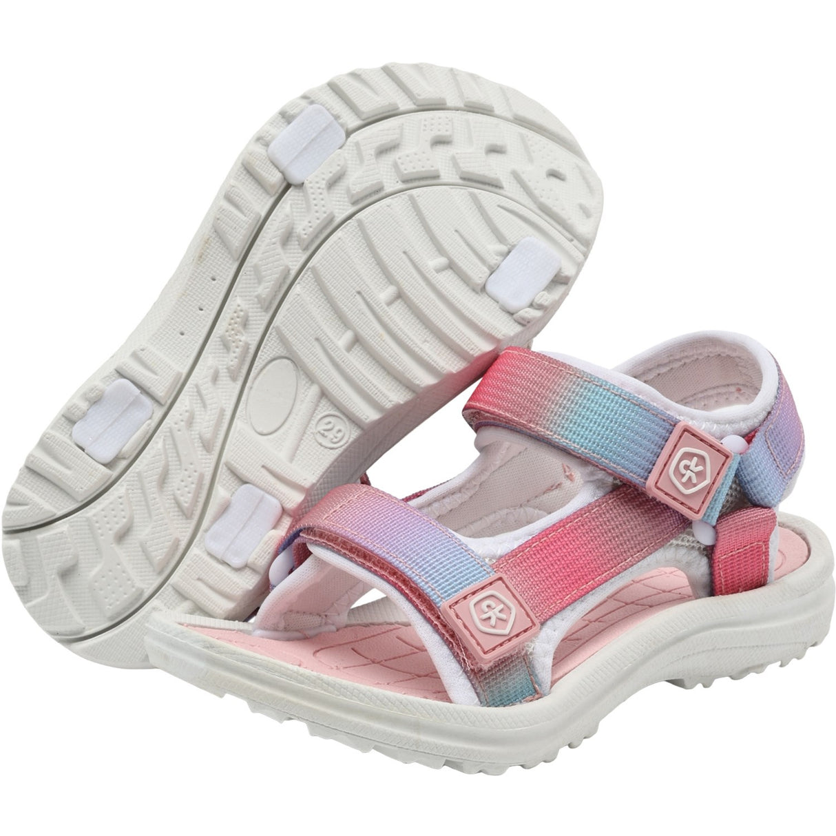 Color Kids Bridal Rose Colorblock Sandaler M/ Kardborreband
