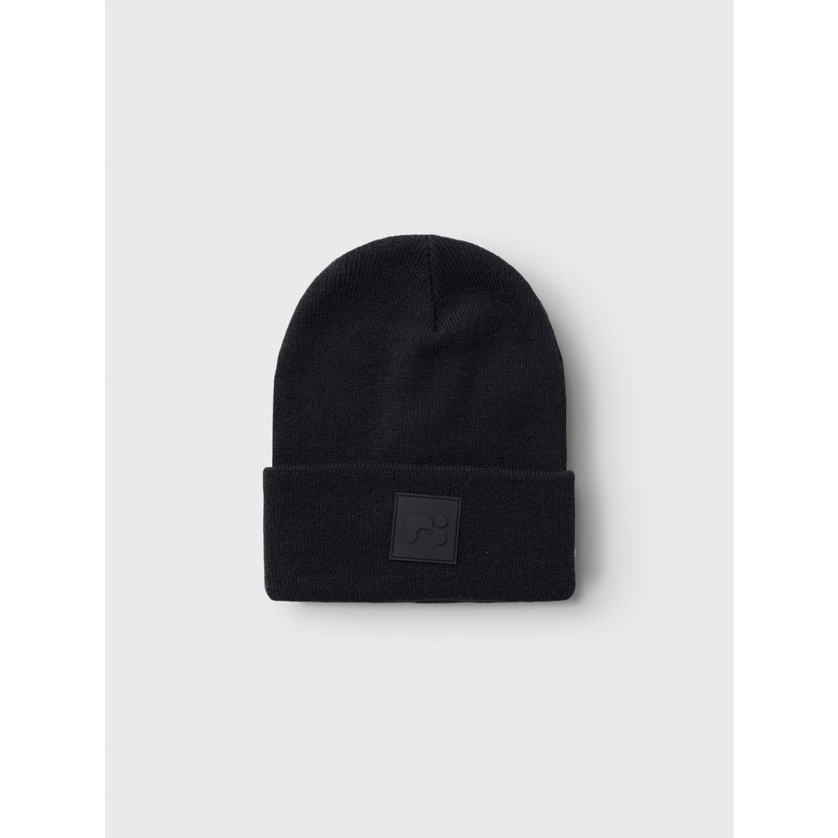 Name It Black Nknmalik Stickad Beanie Badge1