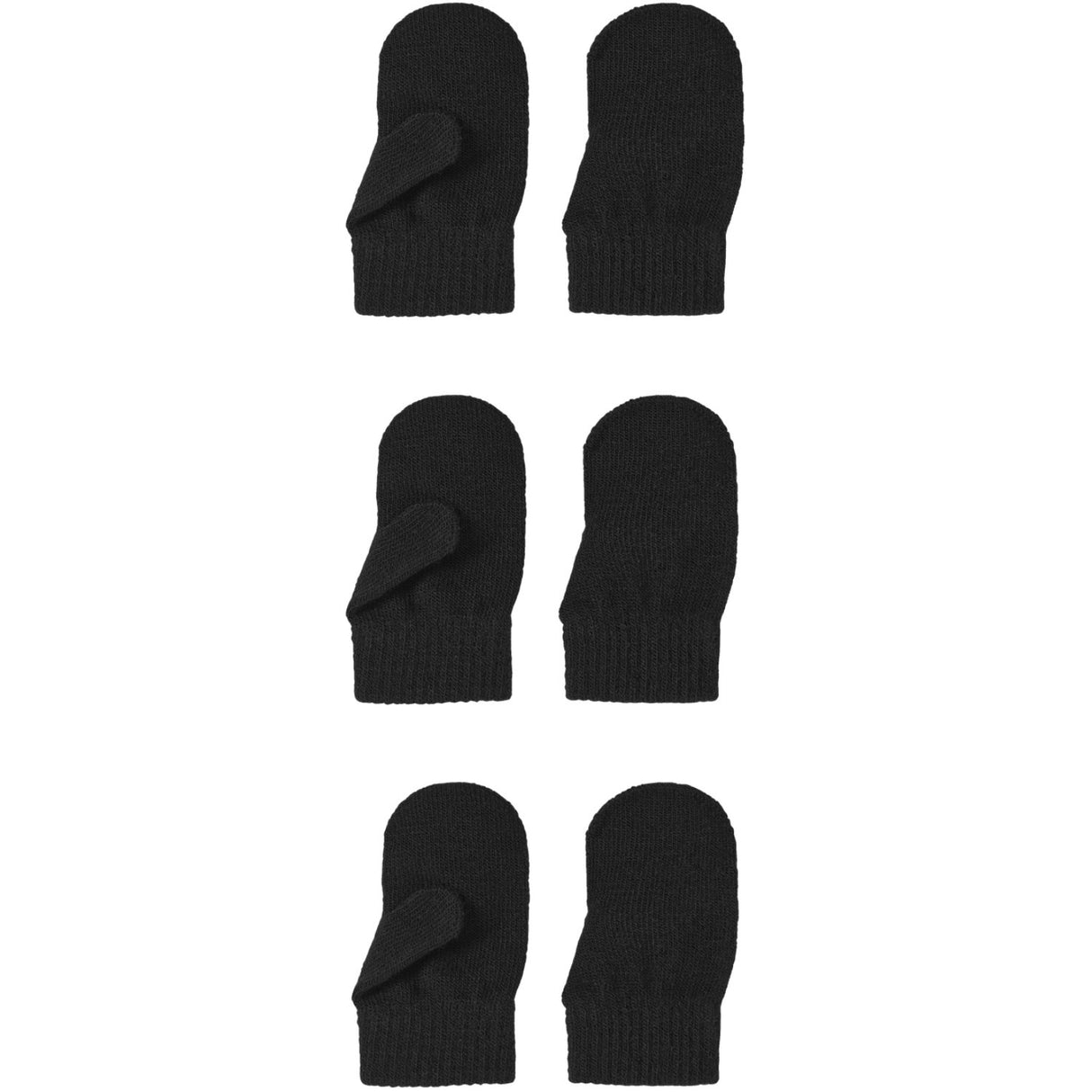 Name It Black Nmnmagic Stickad Vantar 3P